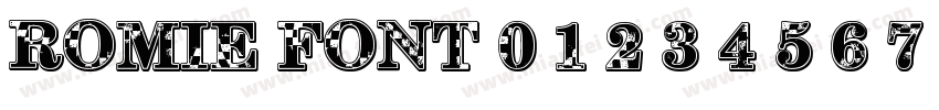 romie font 0 1 2 3 4 5 6 7 8 9字体转换